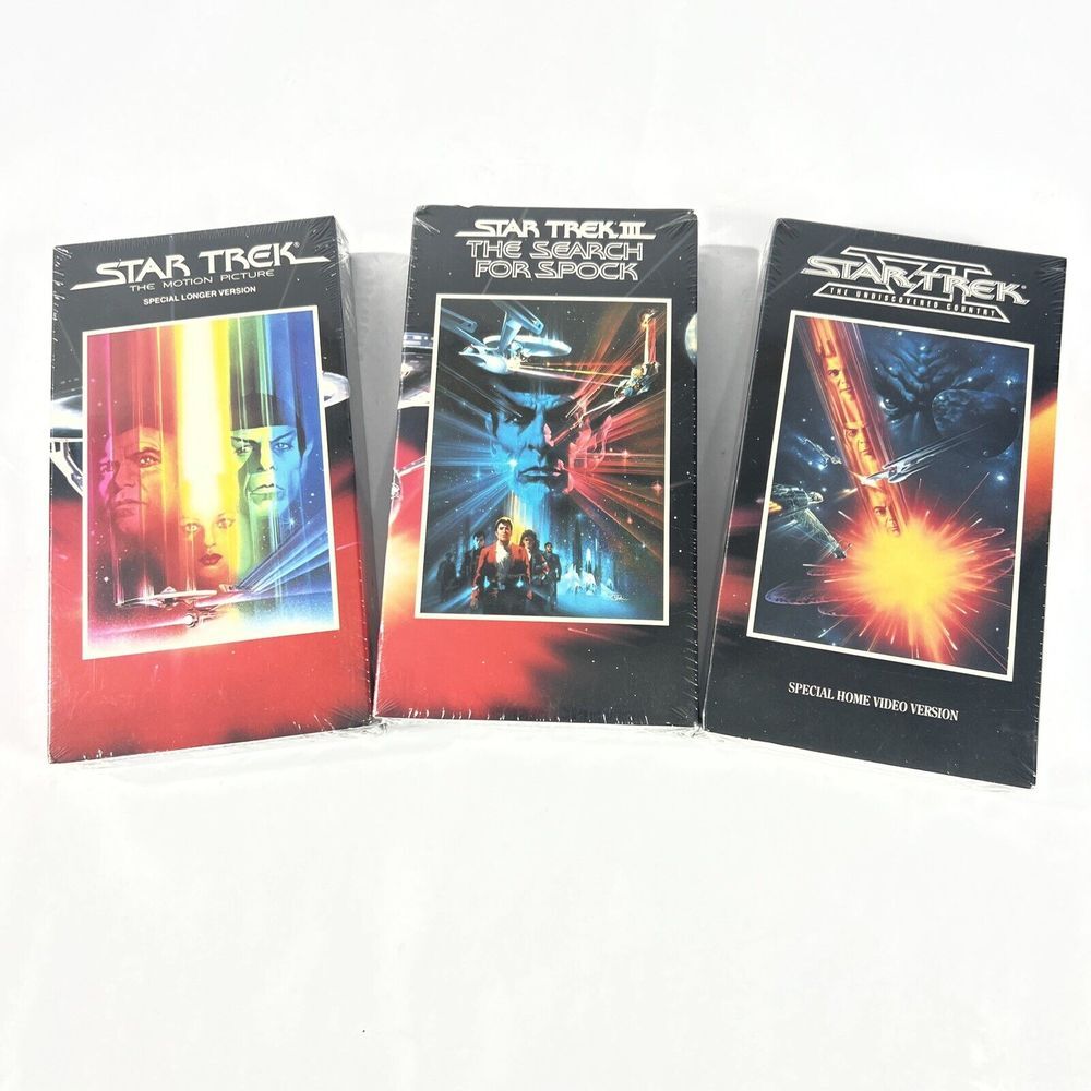 Star Trek VHS Lot The Motion Picture Wrath Of Khan The Undiscovered‎ Country New